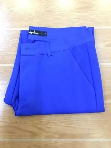 Новые Брендовые женские повседневные офисные узкие брюки для девочек, 12 цветов, узкие Стрейчевые брюки, модные джинсовые брюки-карандаши ярких цветов - Цвет: Blue