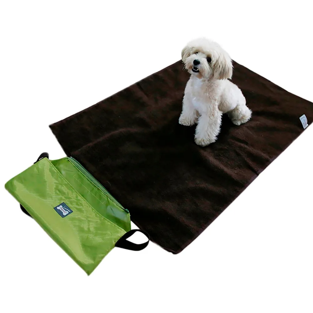 

Multi-function Portable Waterproof Foldable Warm Pet Dog Cat Mat Bed Blanket for Dogs Cats Indoor Outdoor Lawn Use 100 * 70CM