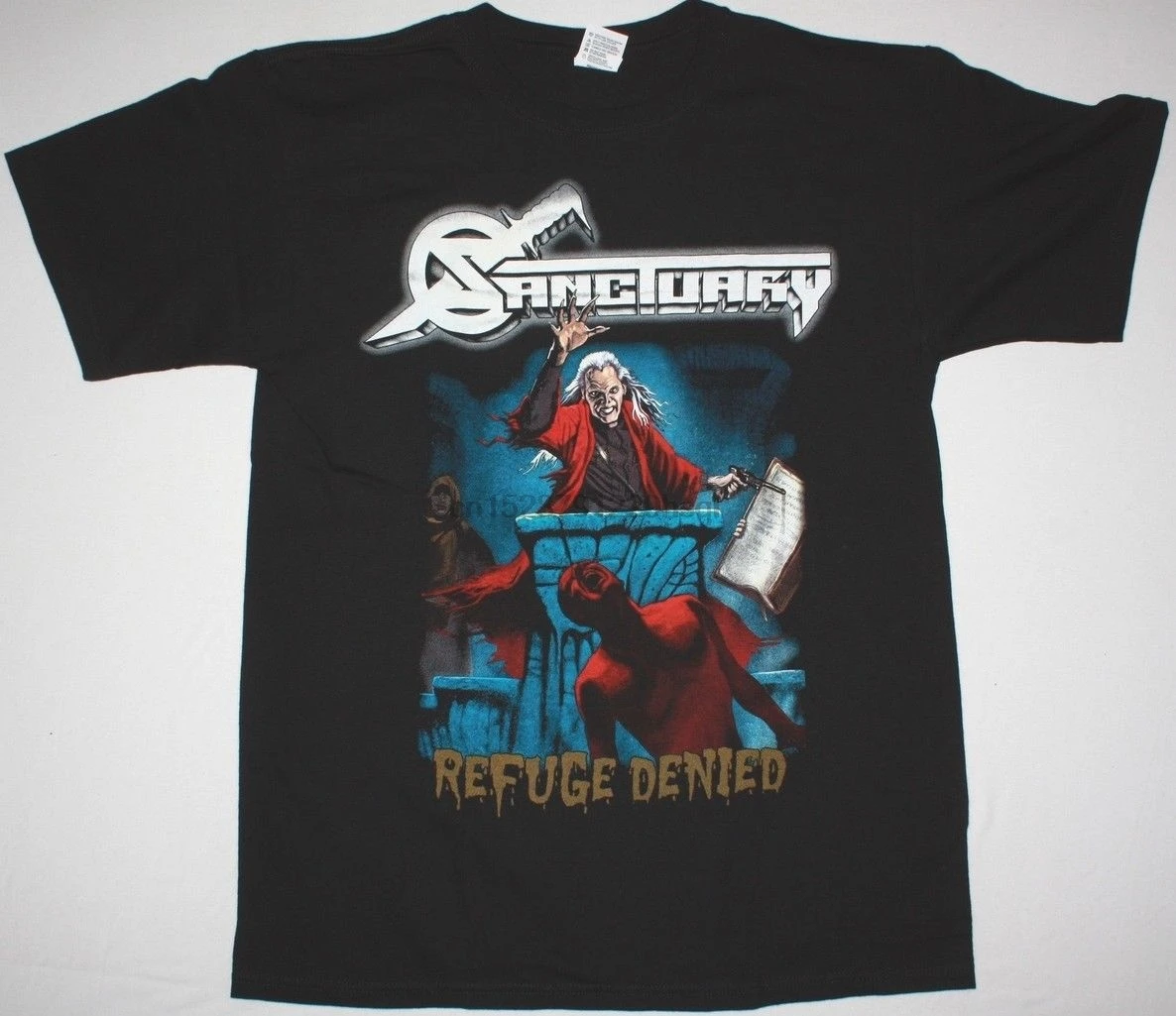 

Sanctuary Refuge Denied Crimson Glory Nevermore Overkill New Black T Shirt