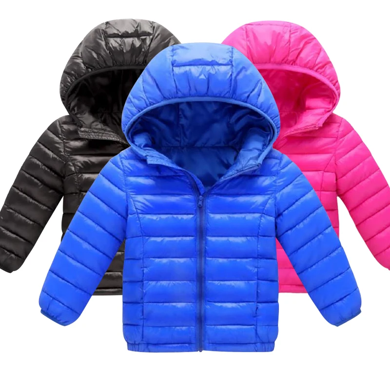 

3-12Yrs Boys Girls Cotton Winter Fashion Sport Jacket Outerwear Children Cotton-padded Down Coat Boys Girls Autumn Warm Coat