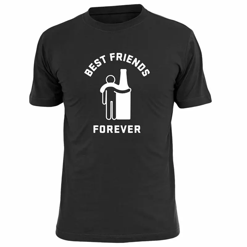 

Men'S T Shirt Beer Best Friend Forever Graphic Tee Cartoon Cool Printed Men T Shirt