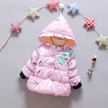 New 2016 children s outerwear girls font b hoodies b font jackets thick cotton padded clothes