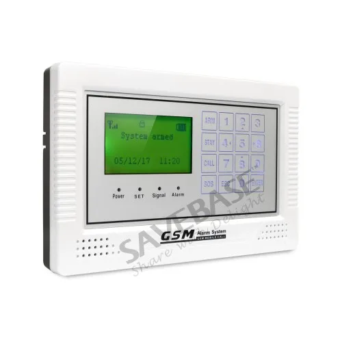 

HOMSECUR App Controlled Wireless GSM LCD Burglar Alarm System with IOS/Android APP