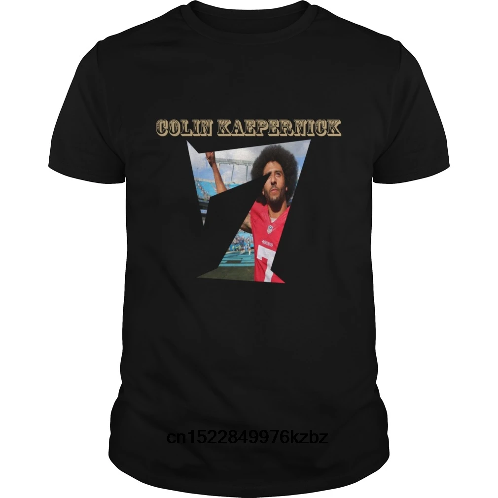 Funny Men t shirt Women novelty tshirt Colin Kaepernick cool T-Shirt | Мужская одежда