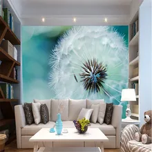 Пользовательские фото обои 3D стерео большой Фрески Абстрактные Одуванчик гостиной диван кровать спальня флэш-серебряной ткани обои