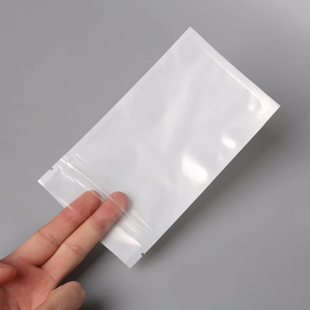 Белый прозрачный самоуплотняющийся пластиковый розничный пакет с застежкой-молнией, полиэтиленовые пакеты с застежкой-молнией, посылка с отверстием для подвешивания