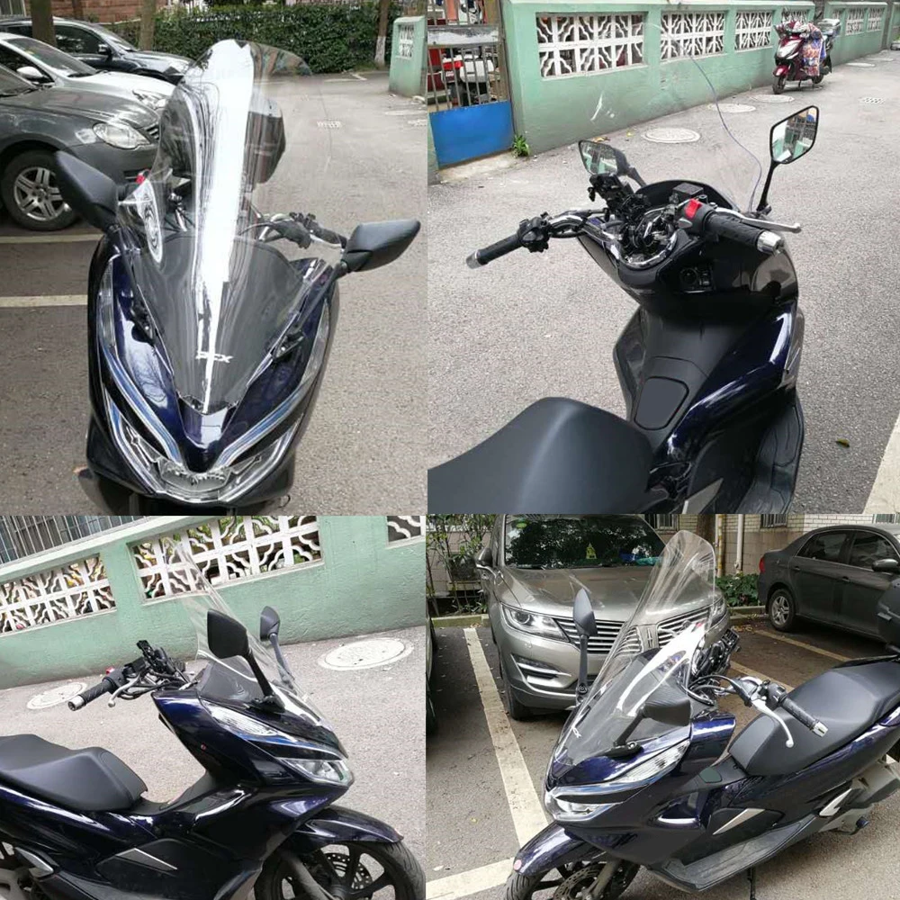 Мото rcycle лобовое стекло ABS ветровое стекло ДЕФЛЕКТОР ДЛЯ Honda pcx 125 PCX125 150 Parabrisas Defletor vento moto