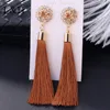 L&H Handmade Tassel Earrings For Women 2022 Fashion Female Drop Earrings Jewelry Vintage Statement Crystal Silk Long Earrings ► Photo 2/6