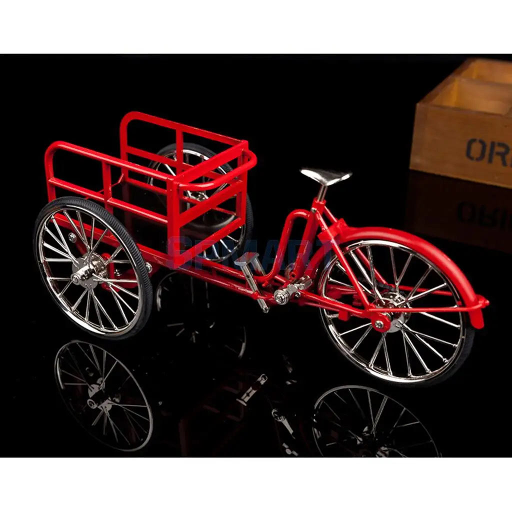 1:10 Scale Alloy Diecast Racing Tricycle Bike Model Vehicle Bicycle Cycling Toy Red
