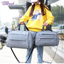 Сухие и влажные дорожные сумки водонепроницаемые холщовые мужские и женские большие сумки на колесиках Мужская спортивная сумка на ремне черная переноска на каюту багаж ZL032