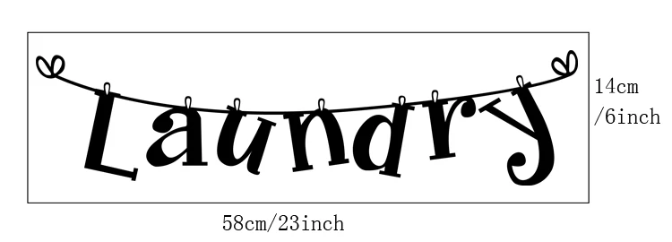 Прачечная стенограмма Переводные Виниловые стикеры Надписи Искусство современный Прачечная комнаты декор