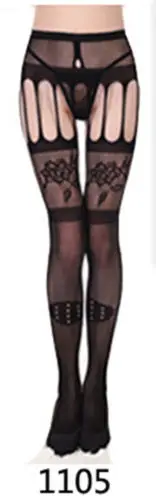 Hot 11 Styles Sexy Thigh High Stockings Women Black Fishnet Jacquard Stocking Pantyhose Tights Adult Women Plus Size