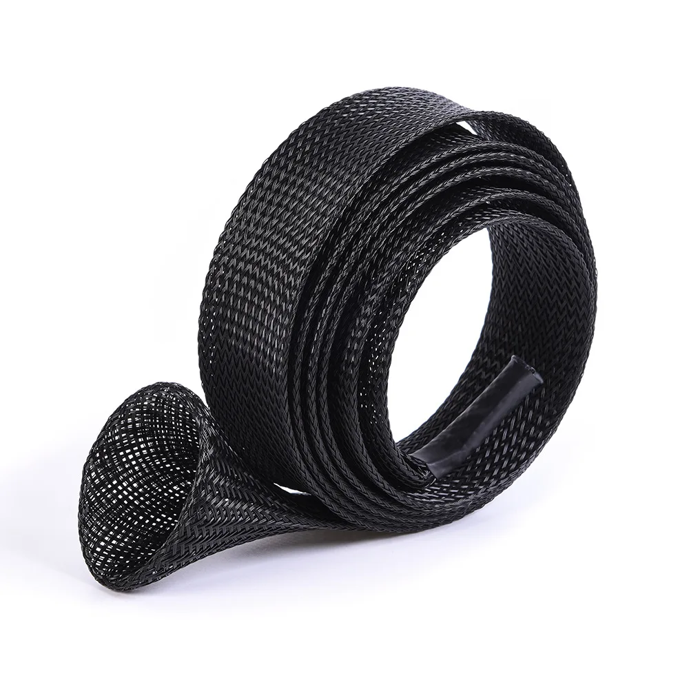 Expanable Fishing Tools Braided Mesh Jacket Wrap Casting Fishing Rod Sleeve Cover Pole Glover Tip Protector Bag Sock jooyoo