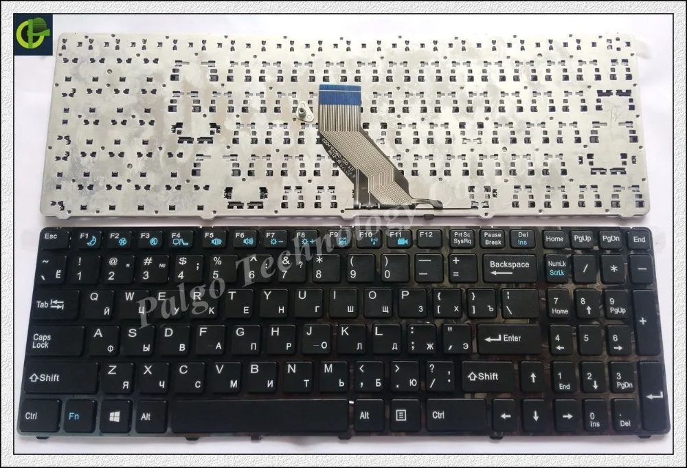 

Russian Keyboard for DNS 0157894 0157896 0157899 0157900 0164780 ECS MT50 MT50II1 MT50IN RU MP-09Q36SU-360 82B382-FR7025 Black
