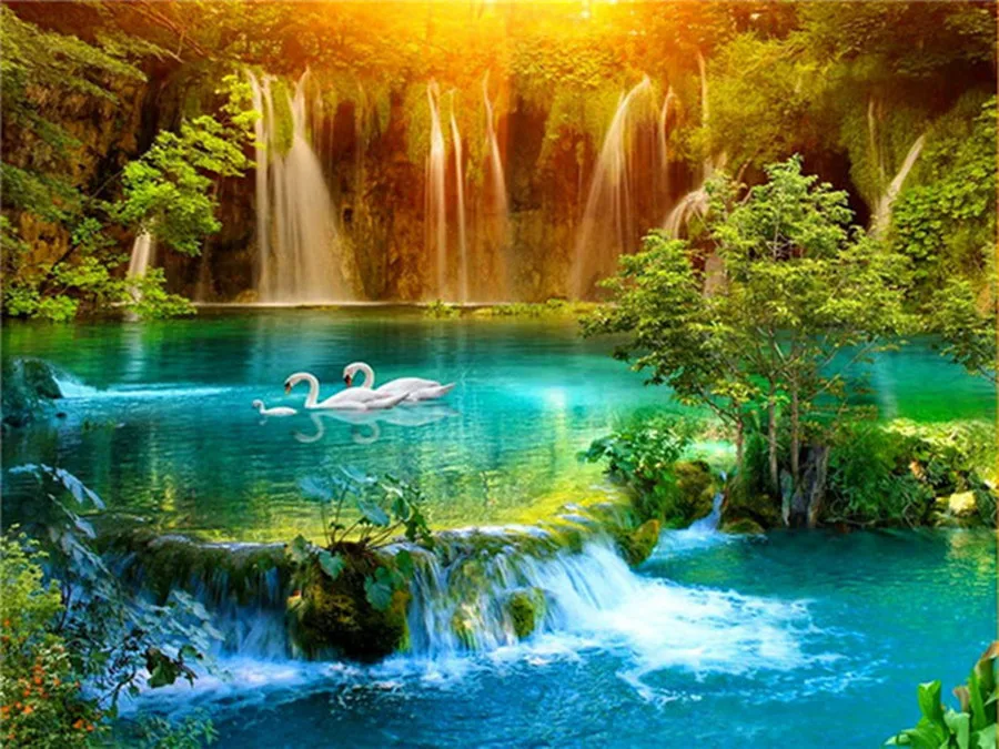 Diy-Diamond-Painting-Cross-Stitch-waterfall-swan-Needlework-handmade-5D-round-Diamond-Embroidery-Full-Diamond-Mosaic.jpg_640x640