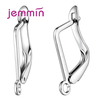 

Top Quality Crooked Geometric Hoop 925 Sterling Silver Smooth Earring Jewelry Accessory Part Companents For Women
