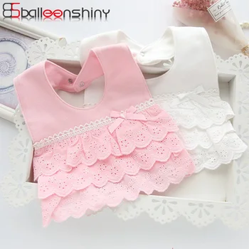 

BalleenShiny Newborn baby bibs baby cotton saliva towel princess waterproof bibs fashion cute soft feeding bibs for kids gift