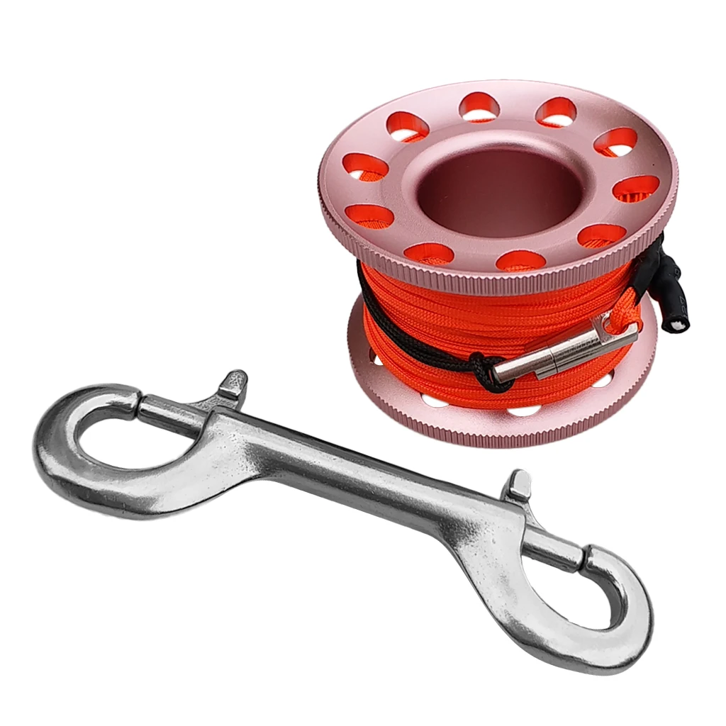 MagiDeal Dive Finger Reel, 15m Guide Line Spool for Scuba Diving Snorkeling SMB Safety Sausage - Ultralight, Portable & Durable