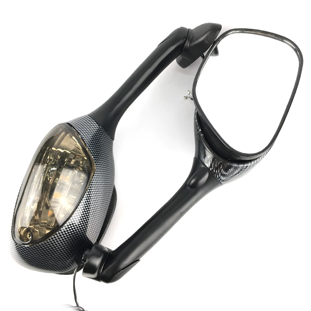  Motorcycle Rearview Side Mirrors For Suzuki GSXR 600 750 1000 LED Turn Signal Light Mirror 2005 200 - 32976044396