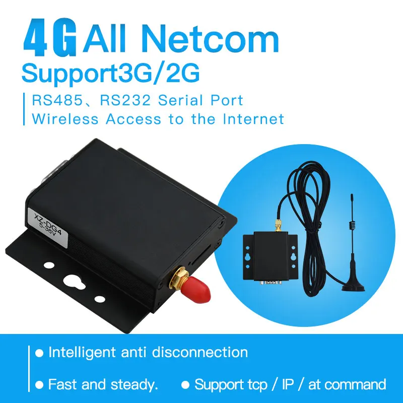 

Serial port rs232 rs485 3G 4G GSM Modem 4G Lte modem support tcp/ip, data transfer, sms transmitter XZ-DG4M
