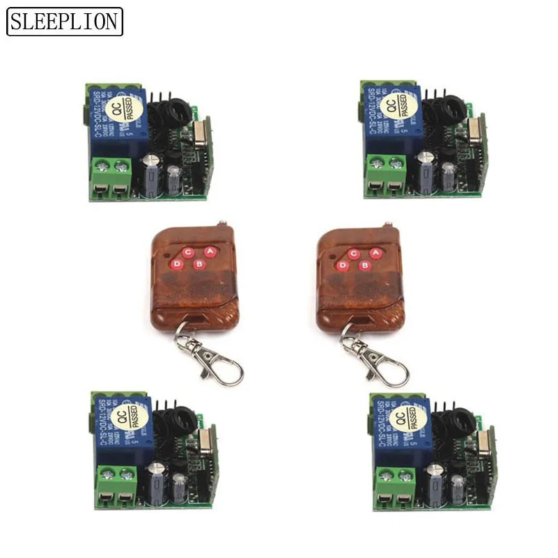 Sleeplion Universal Smart Remote Control Switch 12V 1CH Relay Receiver Module Transmitter Switch With Remote Control 315/433MHz Sleeplion Universal Smart Remote Control Switch 12V 1CH Relay Receiver Module Transmitter Switch With Remote Control 315/433MHz