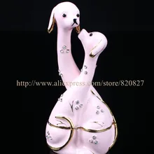 Смешанная обнимающая собачка щенков брелок для ювелирных изделий Кольцо для держания или пилюль коробка собака ювелирное Оловянное кольцо или шкатулка для ювелирных изделий собачий Декор