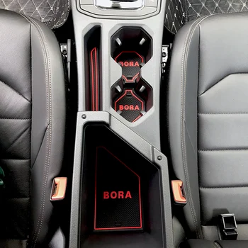 

11pcs/set Car Accessories Gate Slot Pad Rubber Car-cup Interior Cup Cushion Door Mat Cup Covers For Volkswagen BORA (Year:2019)