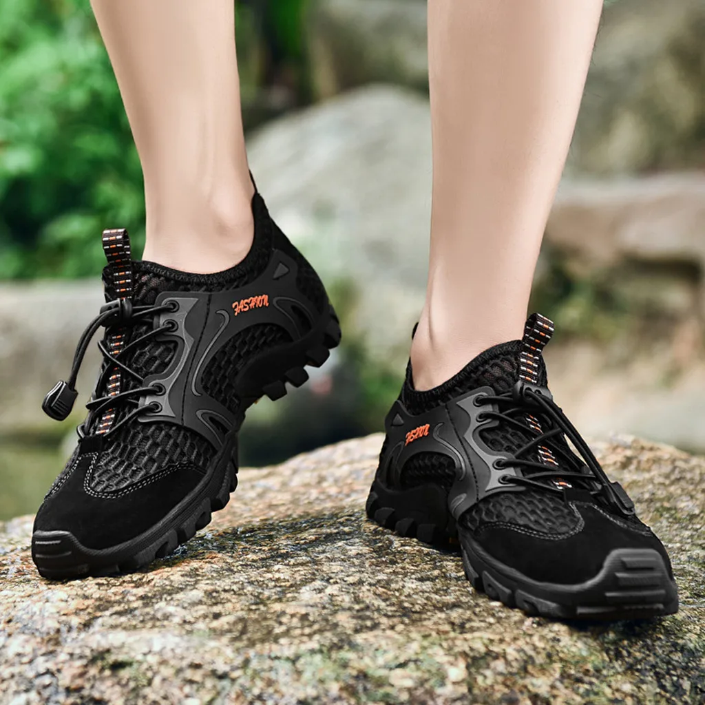 CHAMSGEND; Летняя мужская обувь для прогулок; дышащая водонепроницаемая обувь; нескользящая износостойкая обувь для прогулок