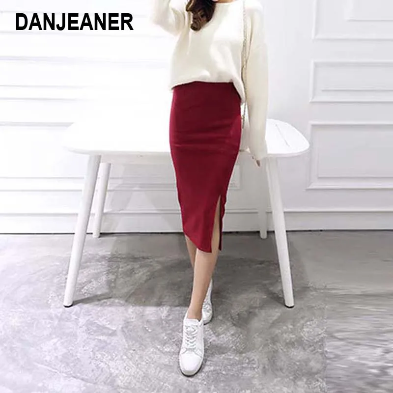 2016 Summer skirts Sexy Chic Pencil Skirts Women Skirt Wool Rib Knit Long Skirt Package Hip Split Waist midi skirt maxi A919 2016 Summer skirts Sexy Chic Pencil Skirts Women Skirt Wool Rib Knit Long Skirt Package Hip Split Waist midi skirt maxi A919