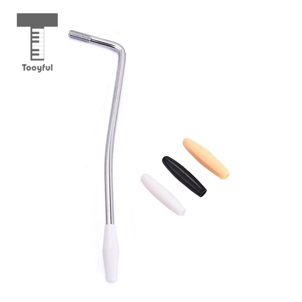 Replacement 5mm Thread Tremolo Arm Whammy Bar with 3pcs Tips for Strat ST Standard Guitar