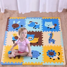 Коврик для ребенка, коврик для детской спальни, коврик для ползания, детский коврик из пеноматериала, пазл с мультяшными животными, коврик 30*30 см