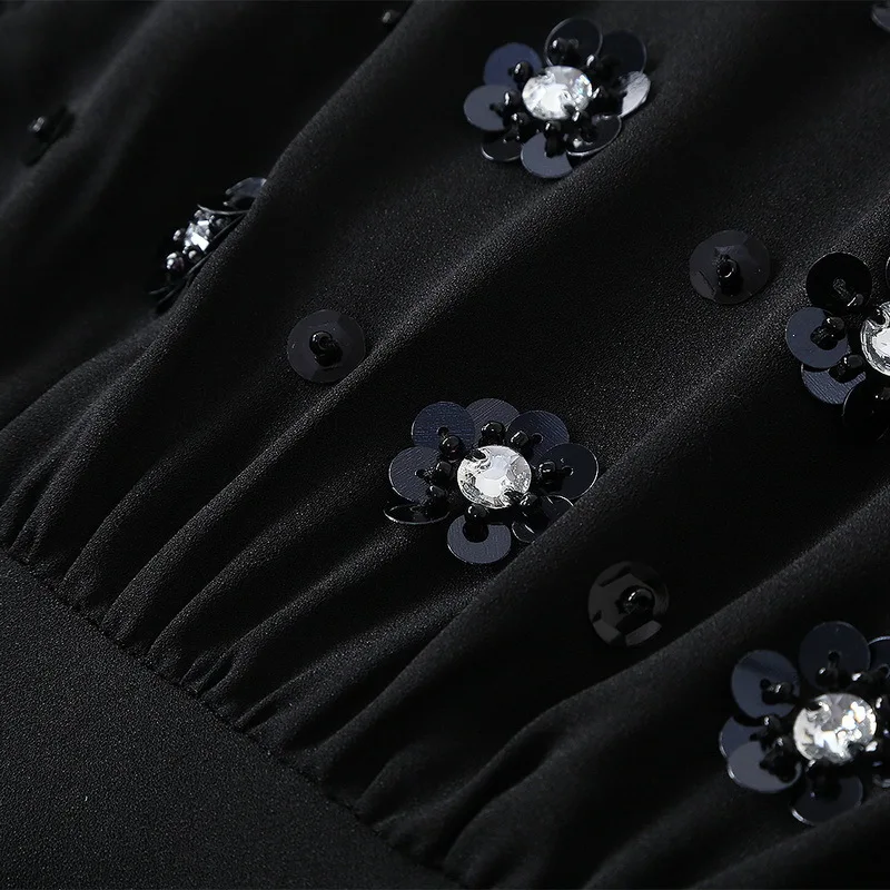 Fit Slim Mariée Demi Été Robe Manches O cou Broderie Évasée De 2019 Haute Pour Partie Et Printemps Qualité Plaid Femmes Floral 4rT4U1