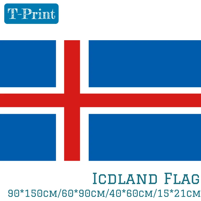 

Iceland National flags and Banners 40x60cm 60x90cm 90x150cm Hanging Home Decoration banner Flag Banner Decoration