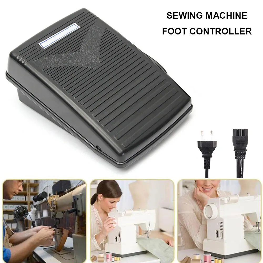 Home Sewing Machine Three Round Pin Step Controller Foot Control Pedal