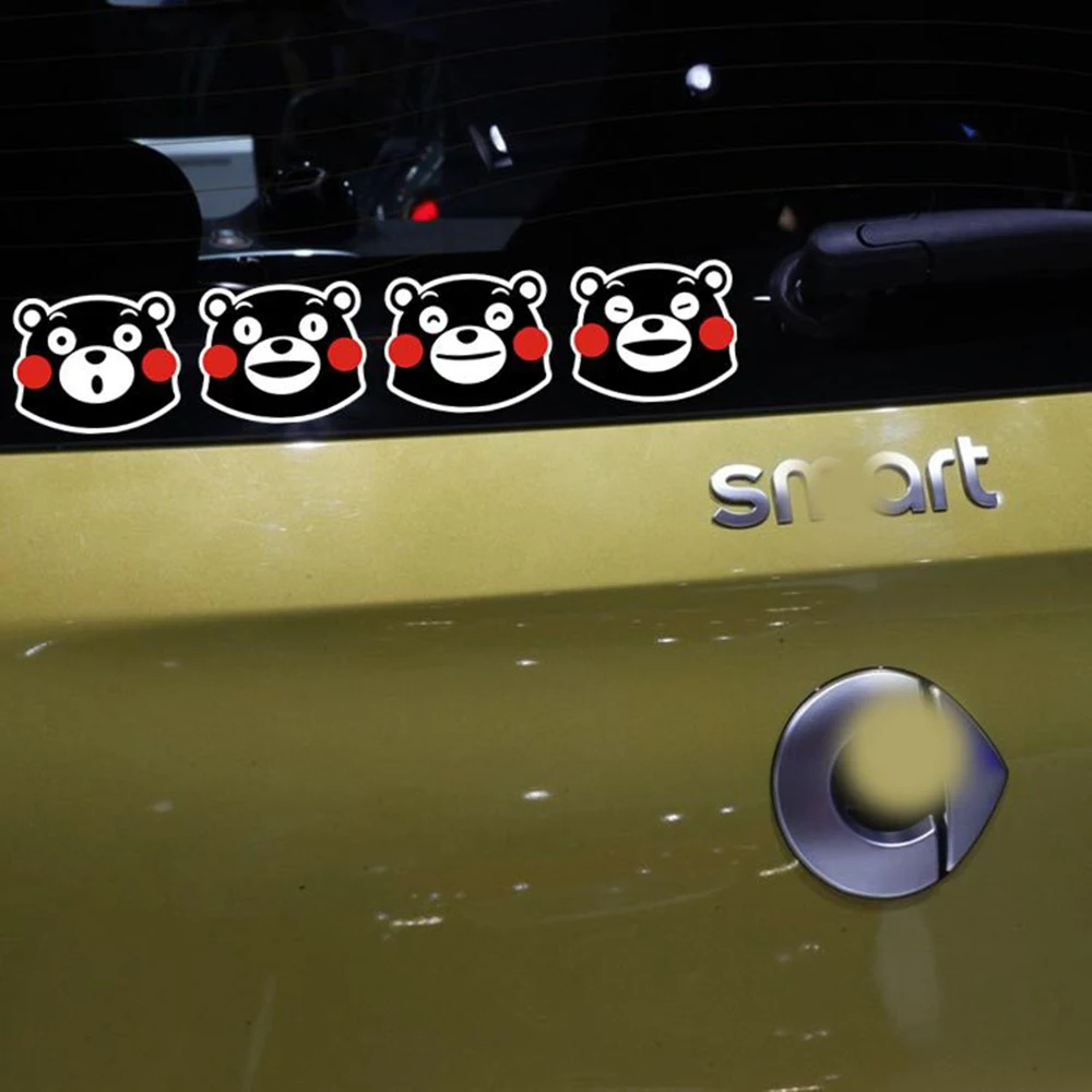 

Aliauto Kumamon Funny Car Stickers Cute Cartoon Expression Combination Decals Accessories For Volkswagen Skoda Polo Golf Bmw
