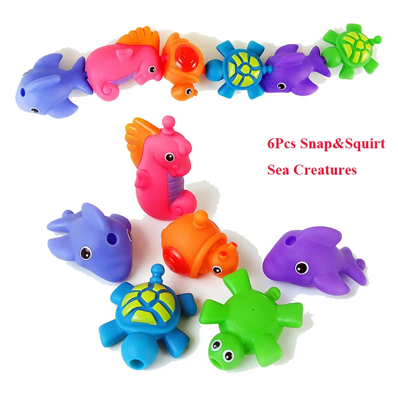 Buy 6 PCS/set Baby kids bath toys Sea creatures toy