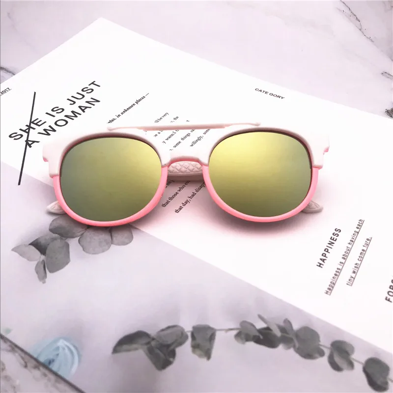 KRMDING модная брендовая детская Dazzle цвет солнцезащитные очки детские очки анти-УФ Детские ВС-затененные очки для девочек и мальчиков очки