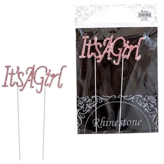 DDI 1996488 Sparkling Rhinestone Cake Topper - It's a Girl