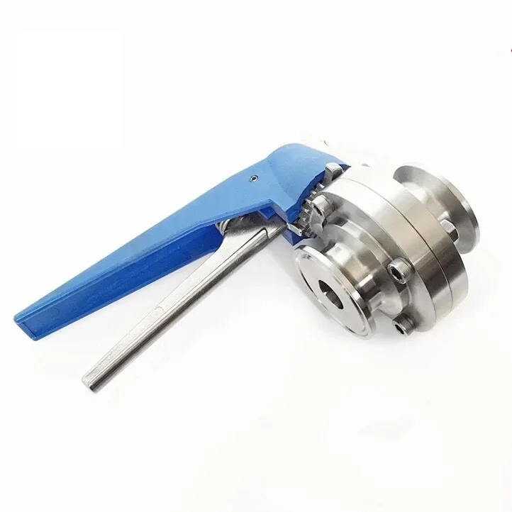 

1-1/2" 38mm S304 Stainless Steel Sanitary 1.5" Tri Clamp Butterfly Valve Squeeze Trigger for Homebrew Dairy Product
