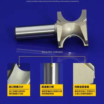 

1Pc 1/2*9.52mm Circular Woodworking Semi-rod Milling Cutter,High Speed Steel Engraving Graver 5192