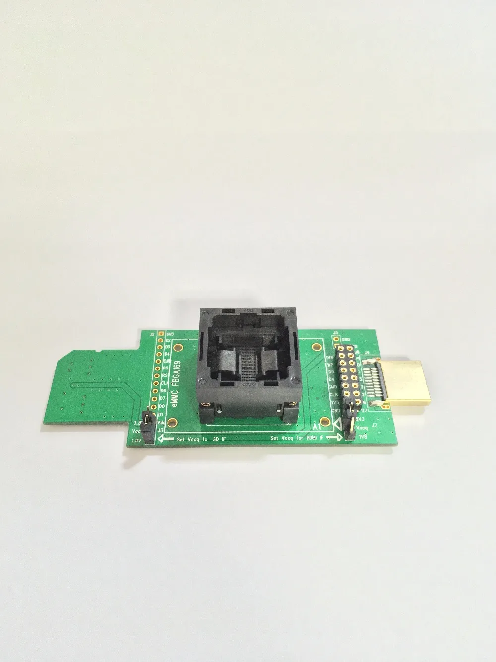 eMMC test socket flash chip eMMC153/eMMC169/BGA169 socket BGA153 Android phone flash data backup data recovery to SD--HDMI