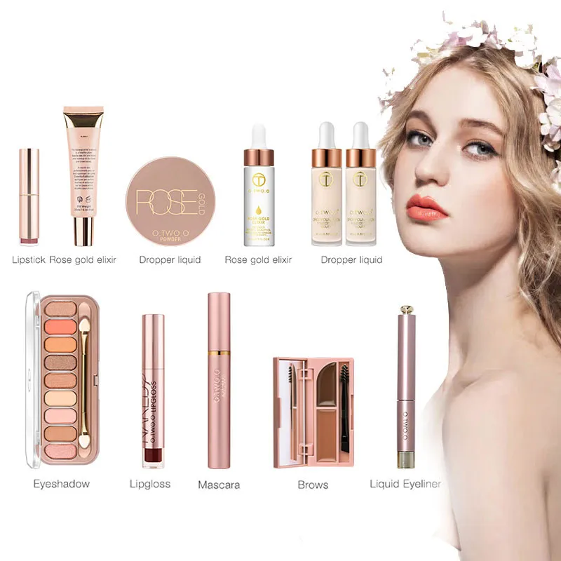 

11PCS Professional Makeup Kits Black Gold Series Gift Box Set with Concealer Eye Shadow Highlighter Matte Lipstick Lip Gloss