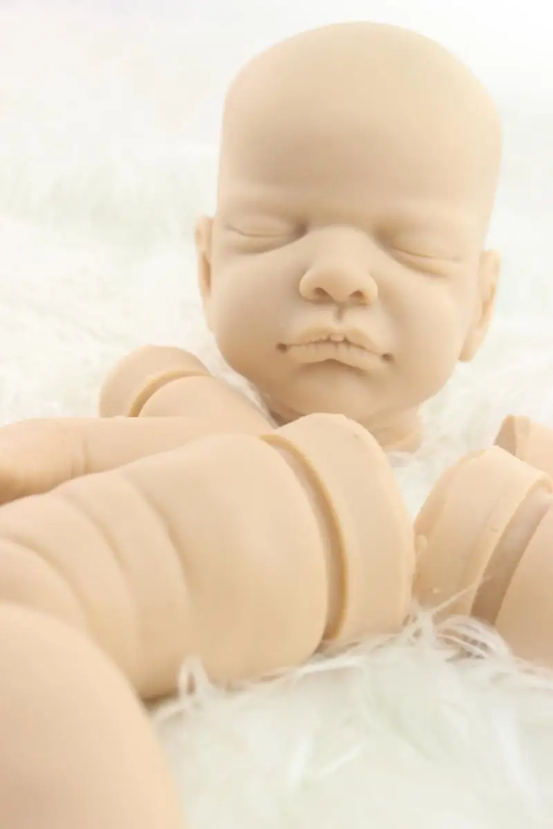 Мягкие силиконовые reborn baby doll комплекты 20 дюйма реалистичные куклы неокрашенные куклы части ноги руки и голова модные игрушки для взрослых