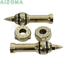 Мотоцикл Латунь Копье смещение 4 ''Руль управления для мотоциклов стояк 7,8"/22 мм ручка бар крепление зажимы Harley Softail Кафе Racer Bobber Criuser