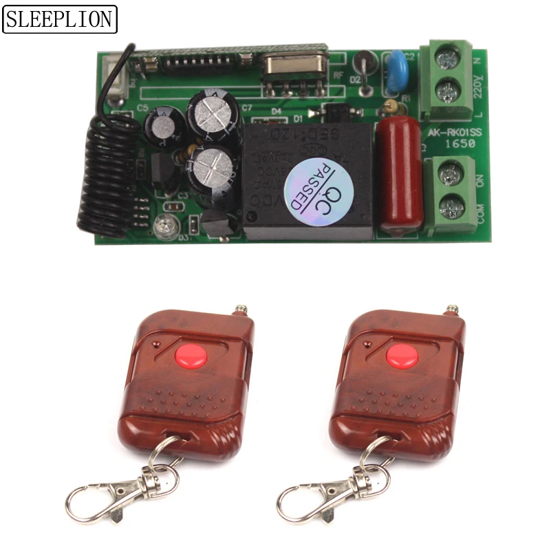 433Mhz Universal Wireless Remote Control Switch 220V Relay Receiver Module 315433 Mhz Remote Controls 110V Switch-2