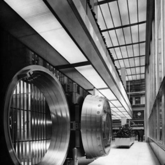 Open bank vault door Poster Print (24 x 36)