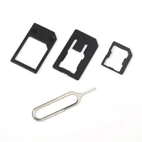Micro Nano SIM Card Adapter Connector Kit For iPhone 5 6 7 plus 5S Xiaomi Redmi Note 4  All Phone Standard SIM Holder 2