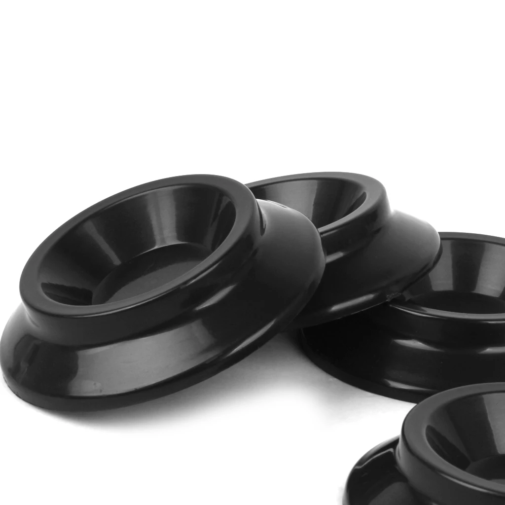 4pcs Plastic Upright Piano Caster Cups Piano Protect Accs Black Musical Instruments Parts Accessories  8.8 x 2 cm 