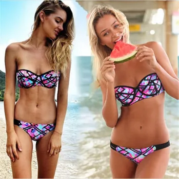 

European and American Hot Swimming Colourful Sexy Foreign Trade New Hot Agent Provocateur Bikini