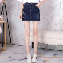 Летняя женская юбка с завышенной талией и подкладкой, плюс размер, тонкая короткая юбка-пастушка в Корейском стиле